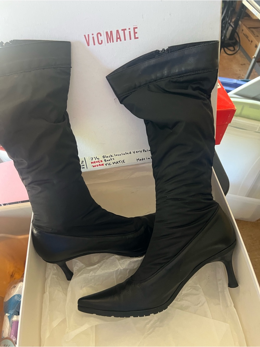 Vic Matie insulated black boots